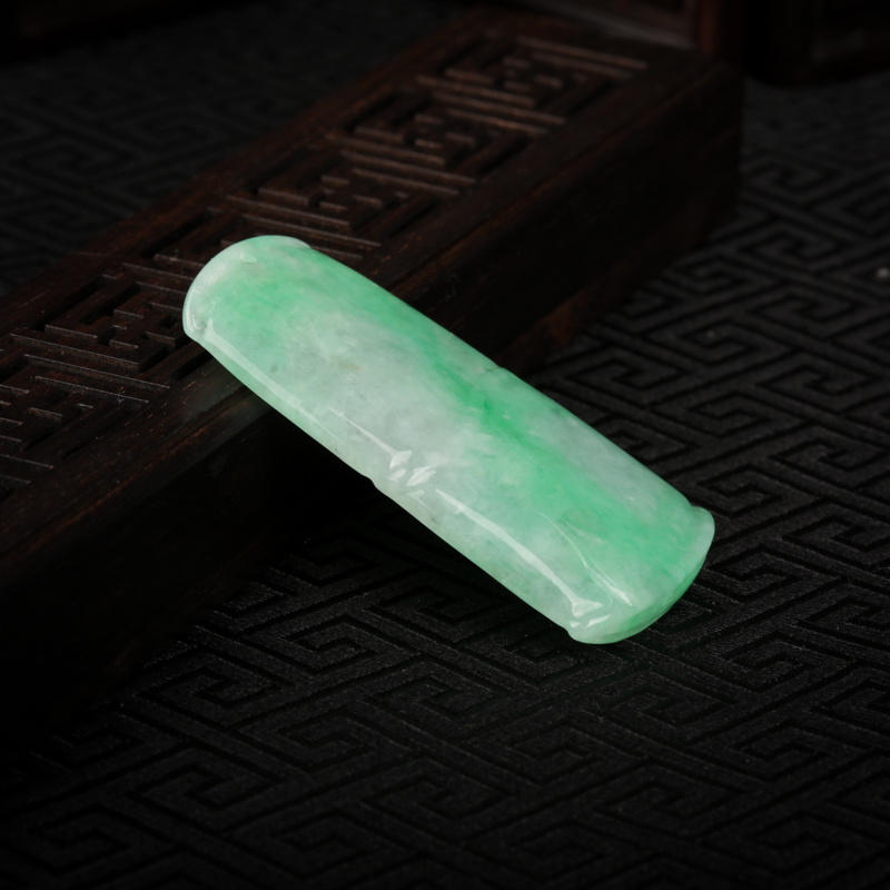 飘翠翡翠节节高升吊坠-红掌柜