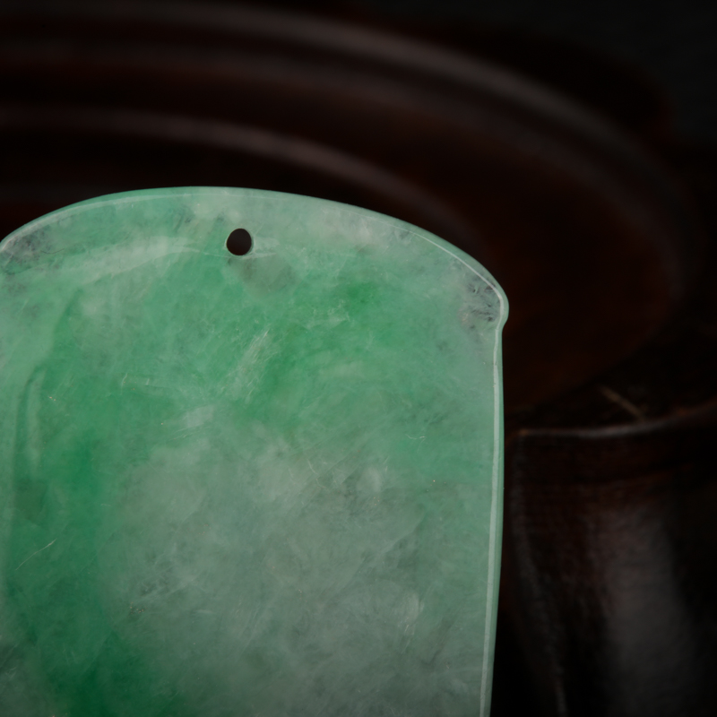 天然翡翠节节高升吊坠-红掌柜