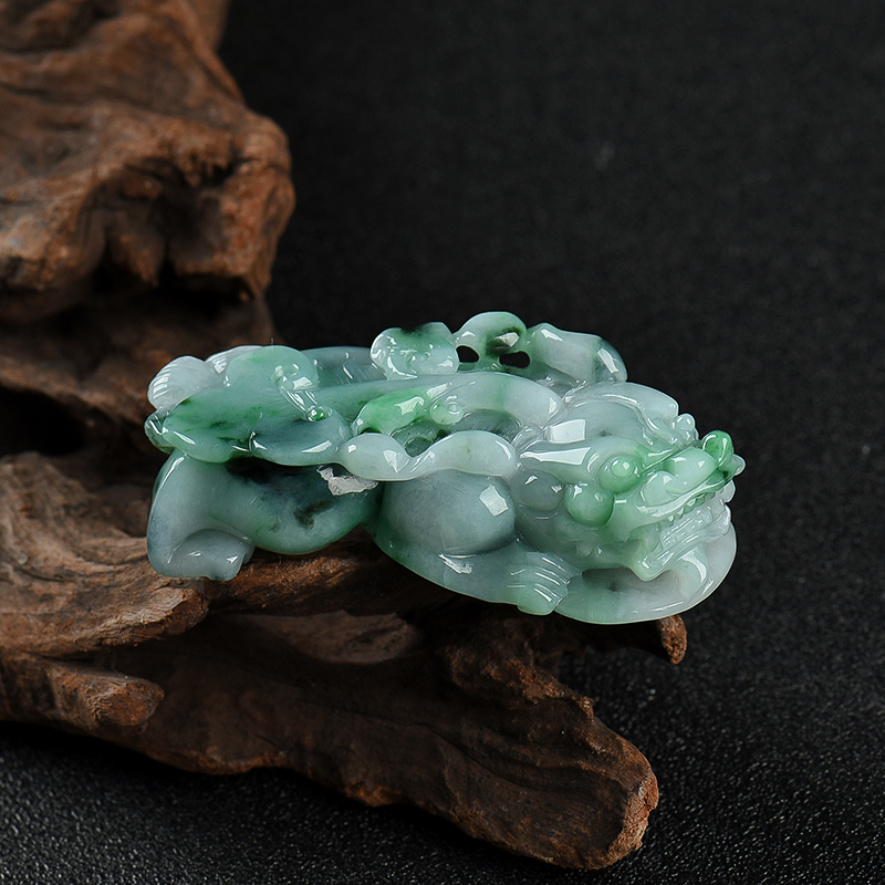 飘翠翡翠貔貅吊坠-红掌柜