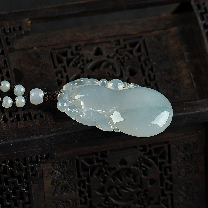 缅甸翡翠福禄吊坠-红掌柜