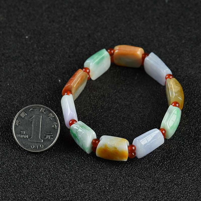 糯种福禄寿翡翠手串-红掌柜