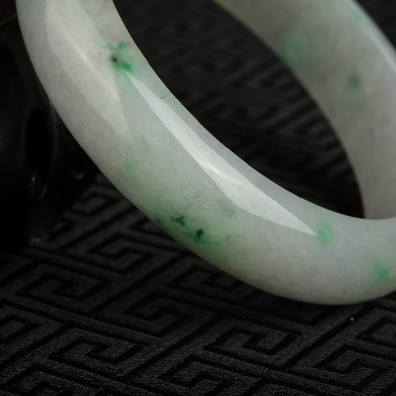 缅甸翡翠手镯-红掌柜