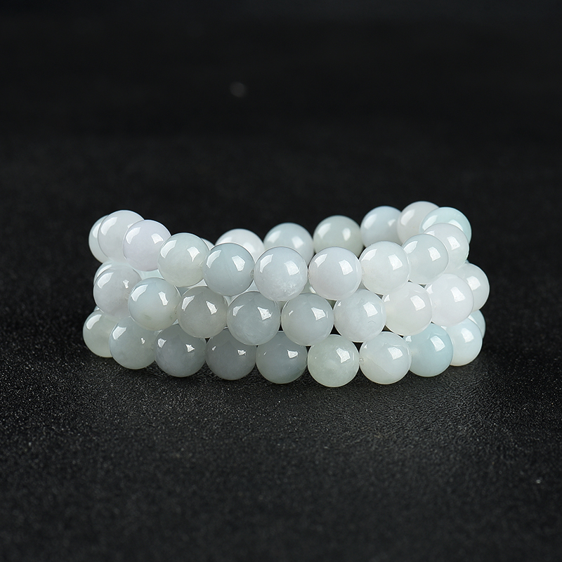 糯种翡翠多圈手串-红掌柜