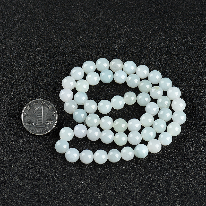 缅甸天然翡翠多圈手串-红掌柜