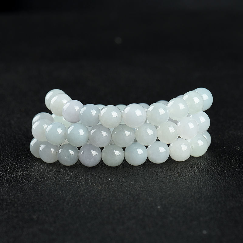 糯种翡翠多圈手串-红掌柜