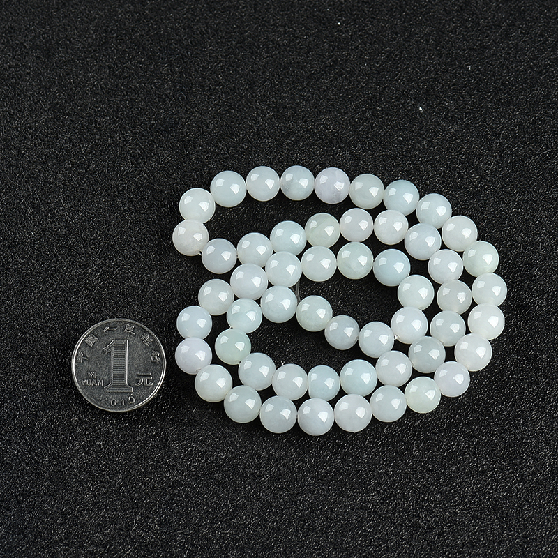 缅甸天然翡翠多圈手串-红掌柜