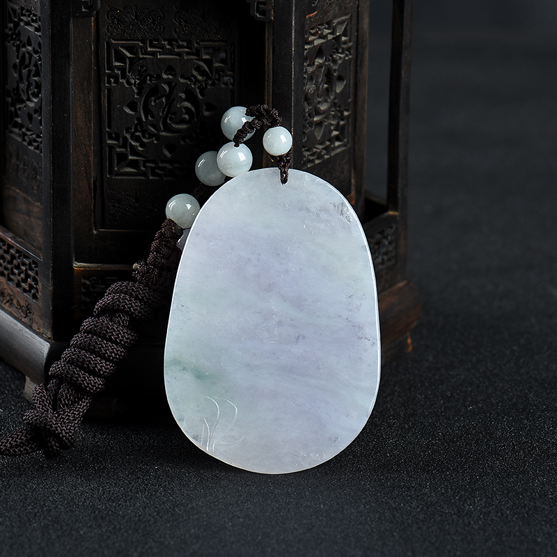 缅甸糯种翡翠弥勒佛吊坠-红掌柜