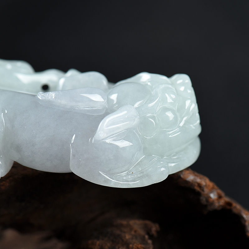 缅甸翡翠貔貅吊坠-红掌柜