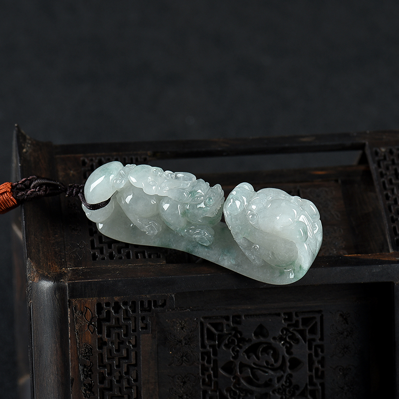 缅甸豆种飘花翡翠龙勾-红掌柜