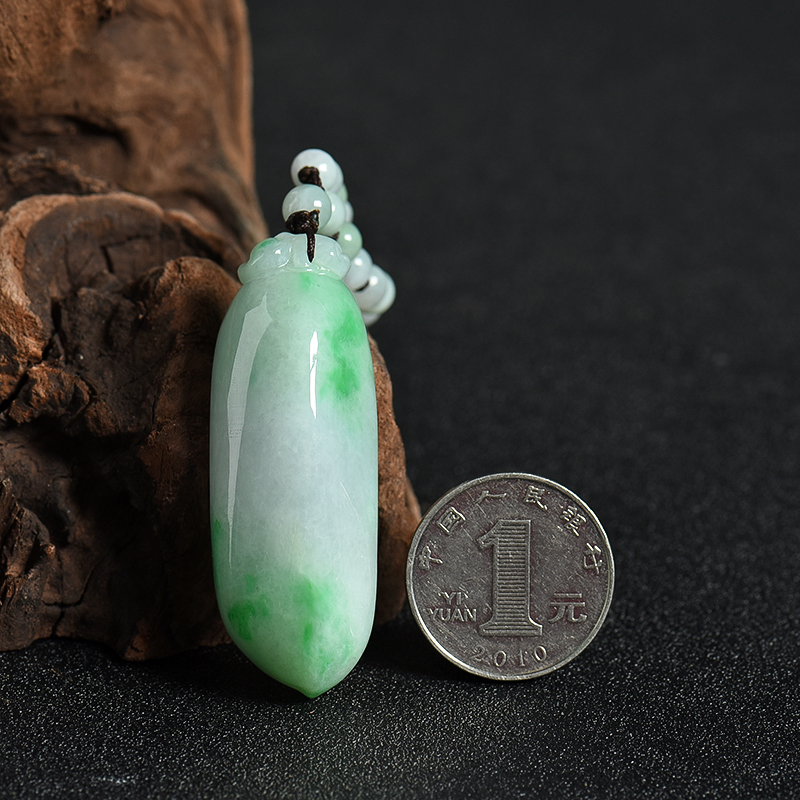 糯种翡翠福瓜吊坠-红掌柜