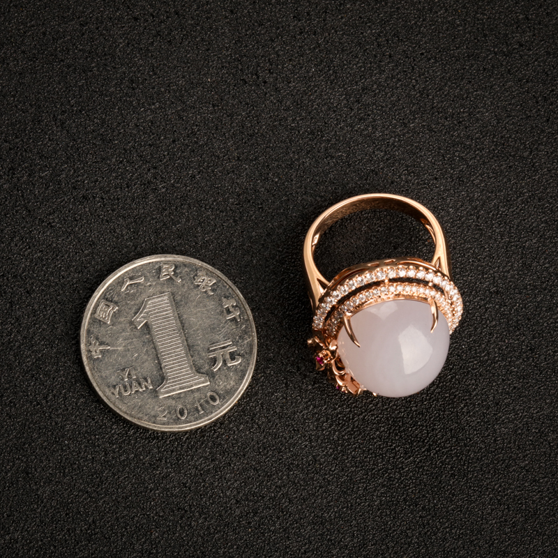 缅甸翡翠戒指-红掌柜