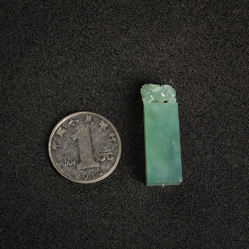 缅甸翡翠貔貅印章-红掌柜