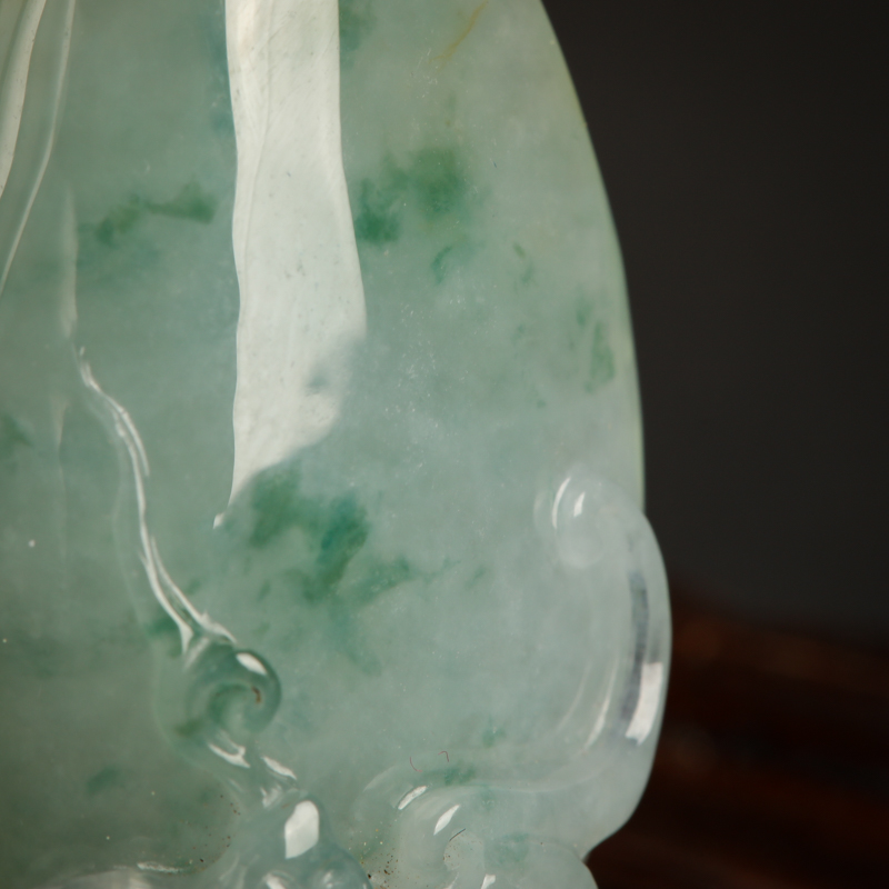 缅甸糯种俏色翡翠福瓜吊坠 - 红掌柜