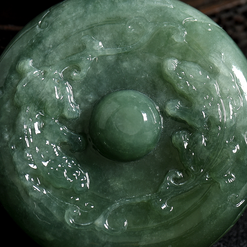 翡翠摆件-红掌柜