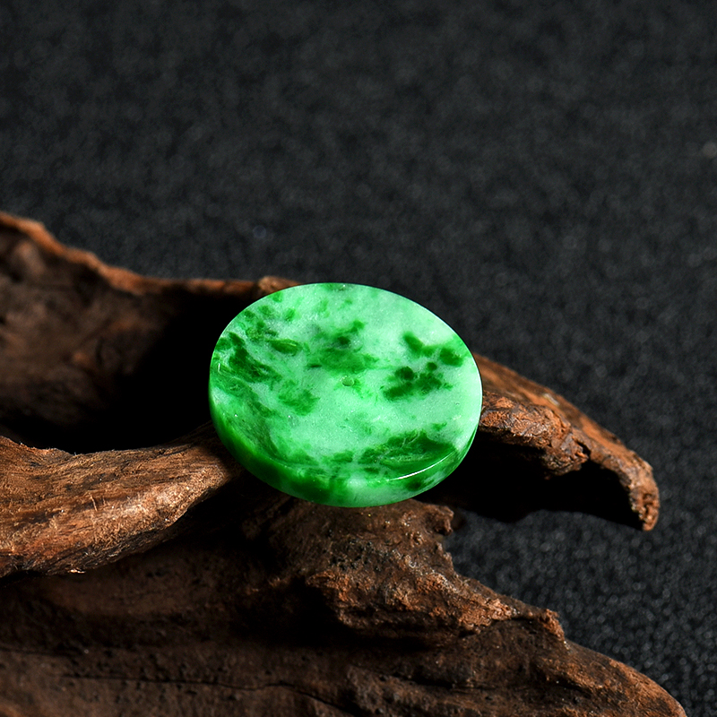 翡翠平安扣吊坠-红掌柜