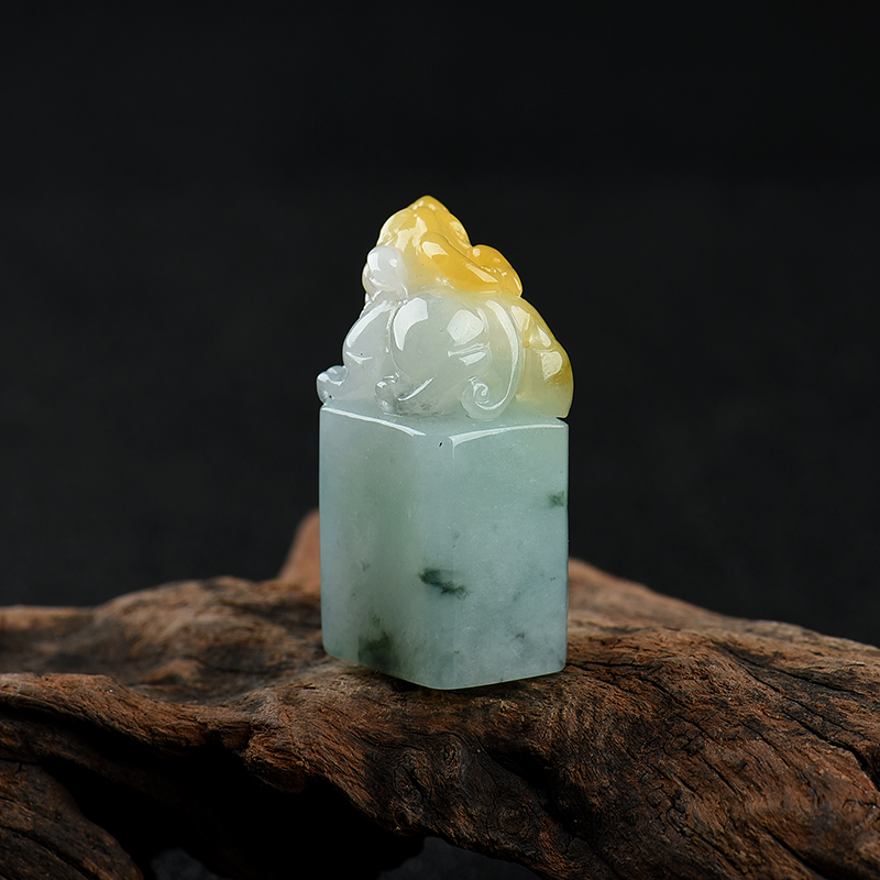 翡翠貔貅印章-红掌柜