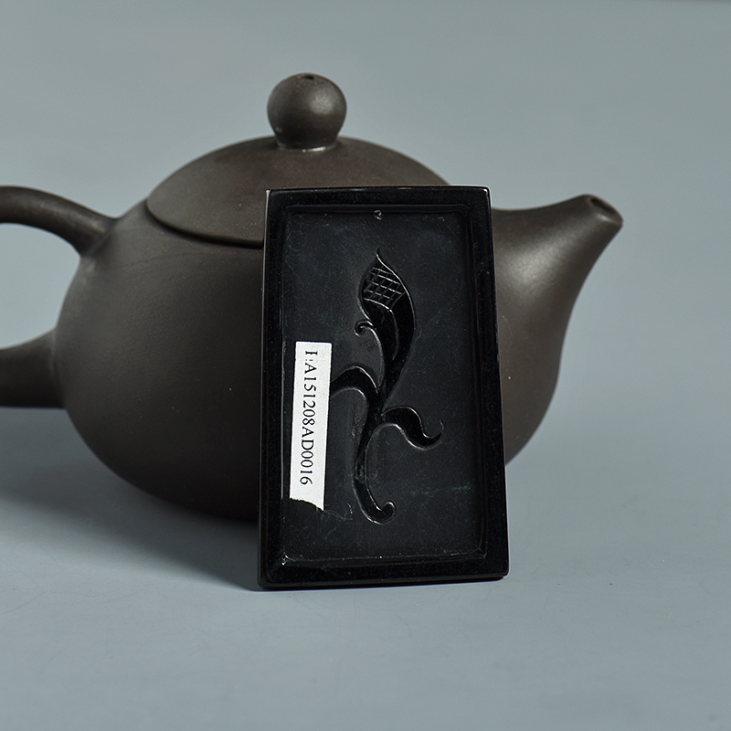 缅甸天然墨翠财神吊坠-红掌柜