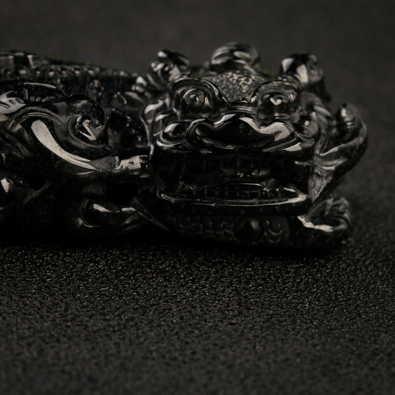 缅甸A货墨翠貔貅吊坠 - 红掌柜