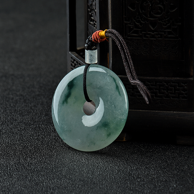 翡翠平安扣吊坠-红掌柜