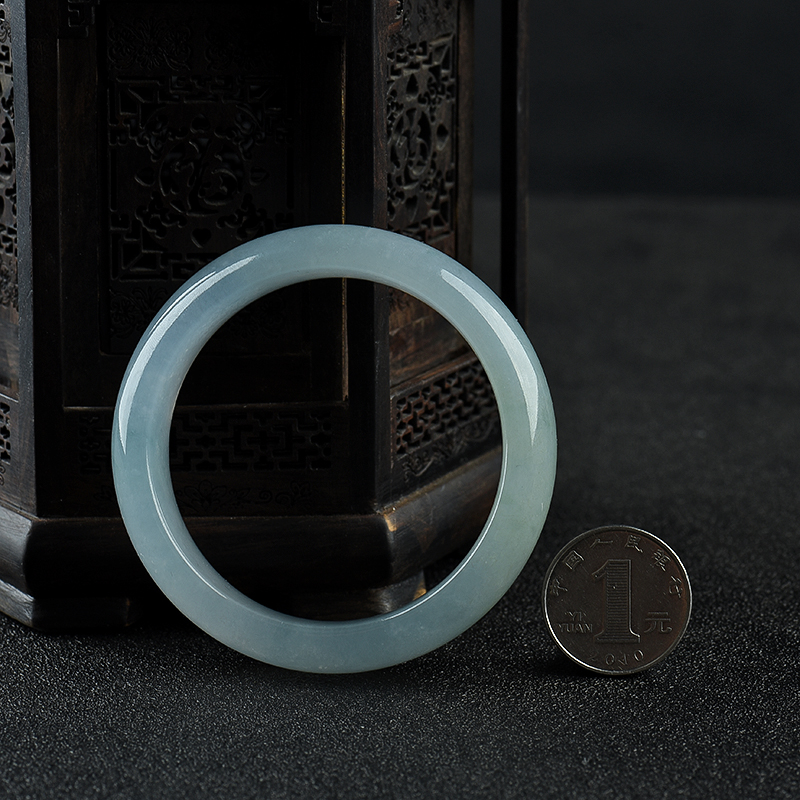 天然缅甸翡翠手镯-红掌柜