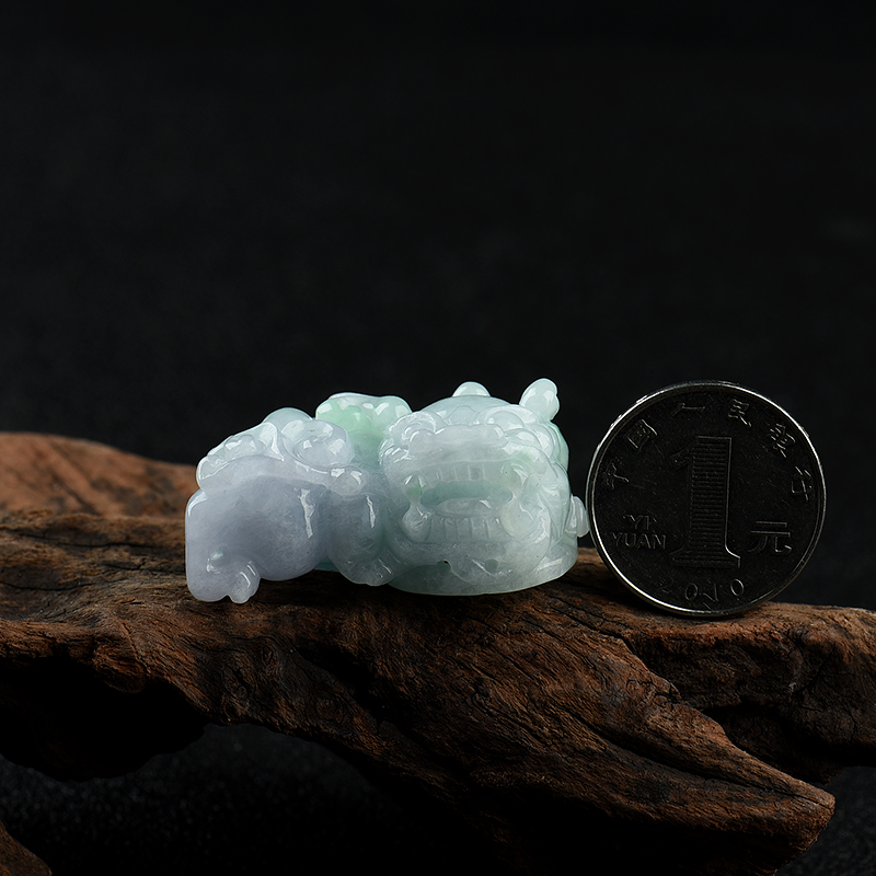 缅甸翡翠貔貅吊坠-红掌柜