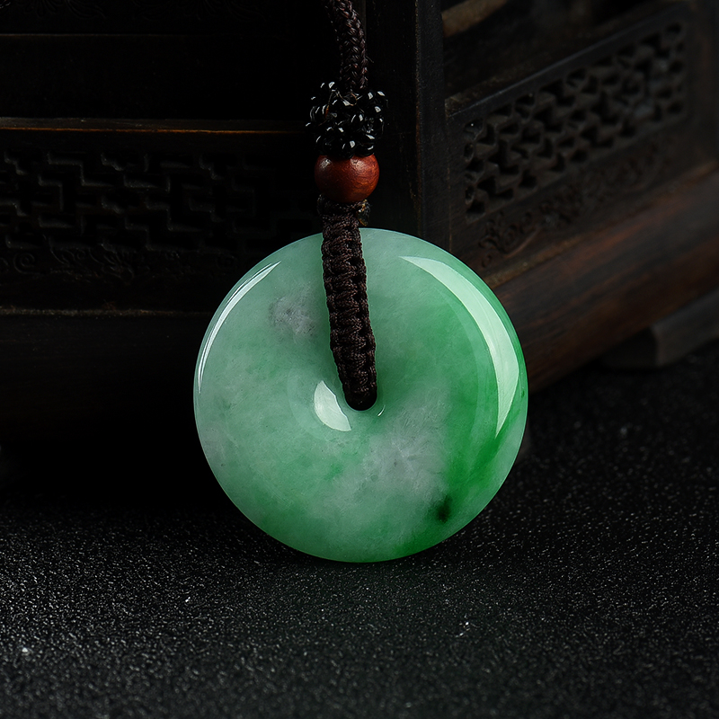 翡翠平安扣吊坠-红掌柜