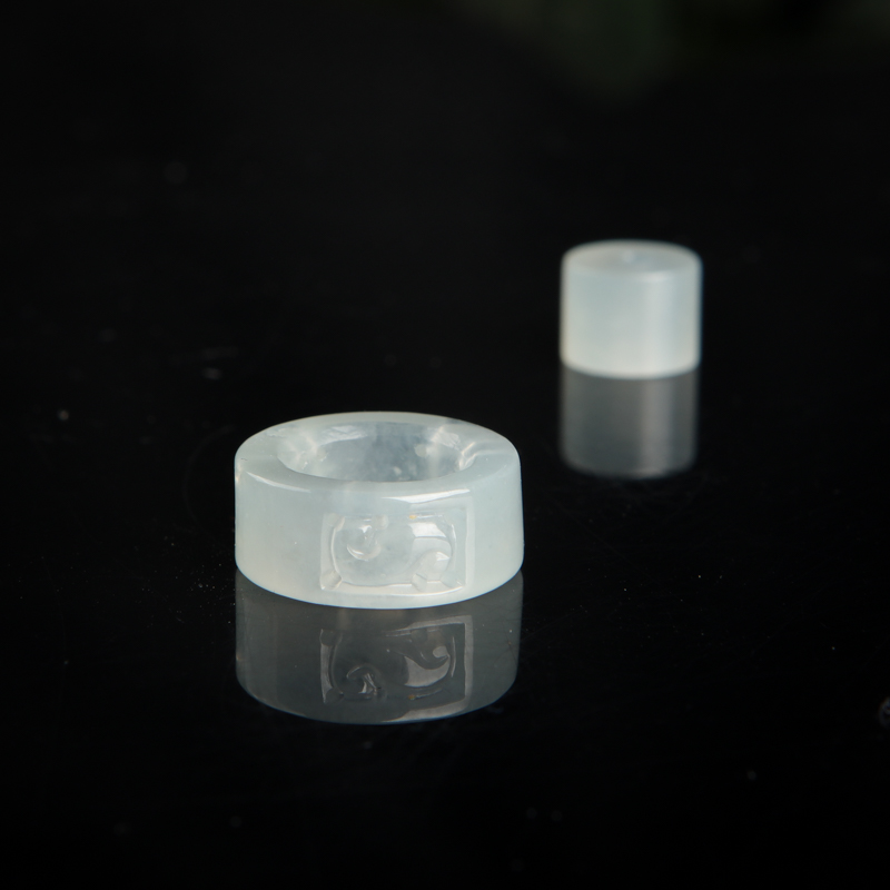 缅甸无色翡翠路路通吊坠-红掌柜