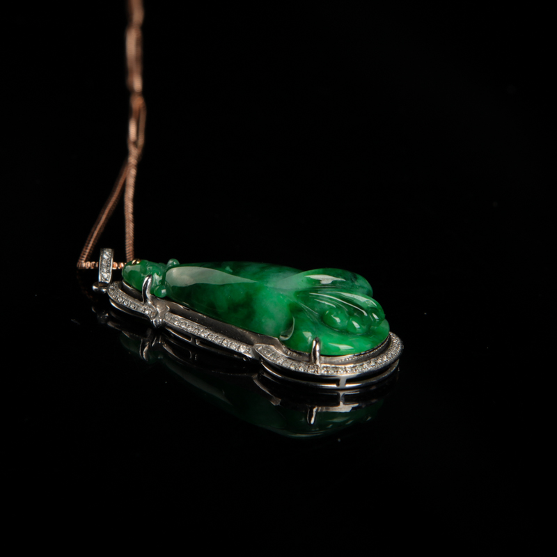 翡翠吊坠-红掌柜