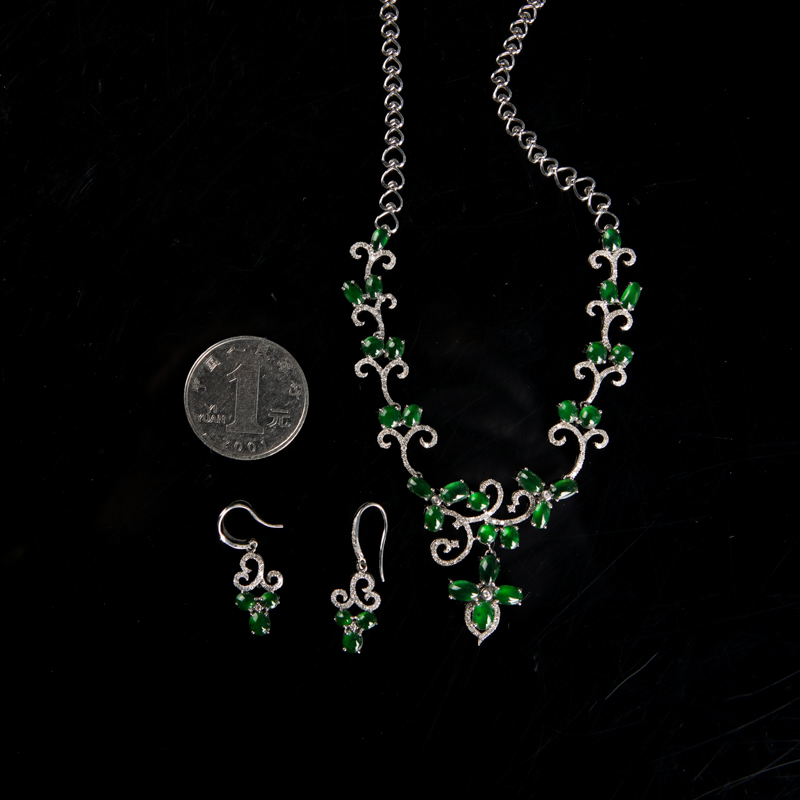 缅甸翡翠套装-红掌柜