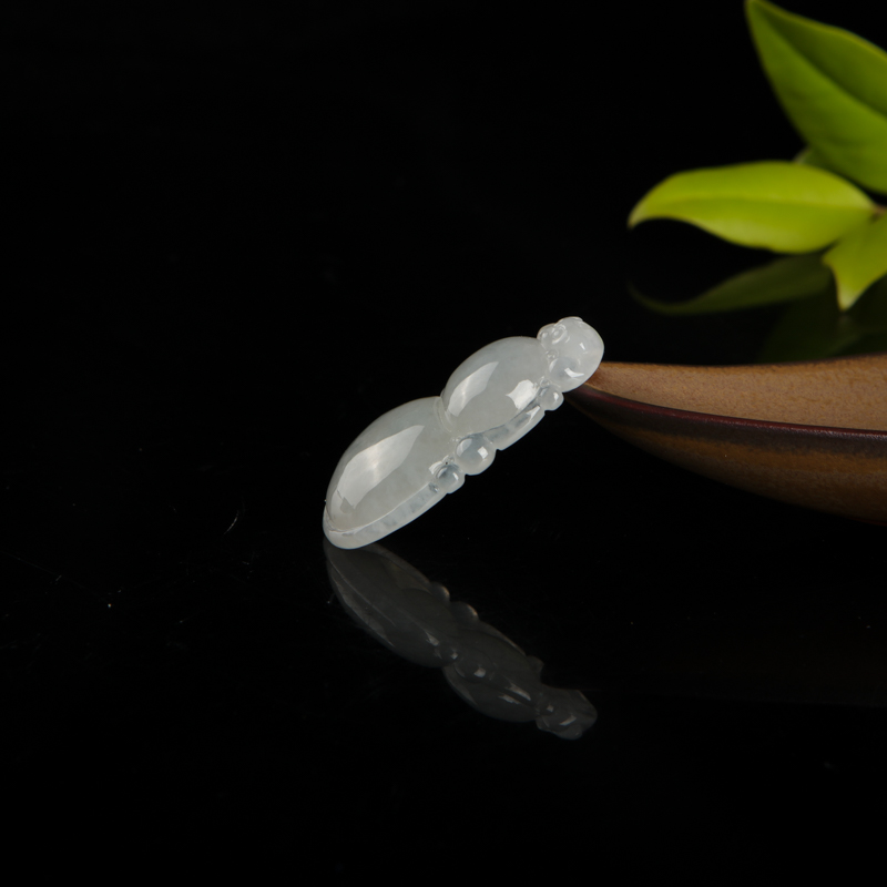 糯种翡翠葫芦吊坠-红掌柜