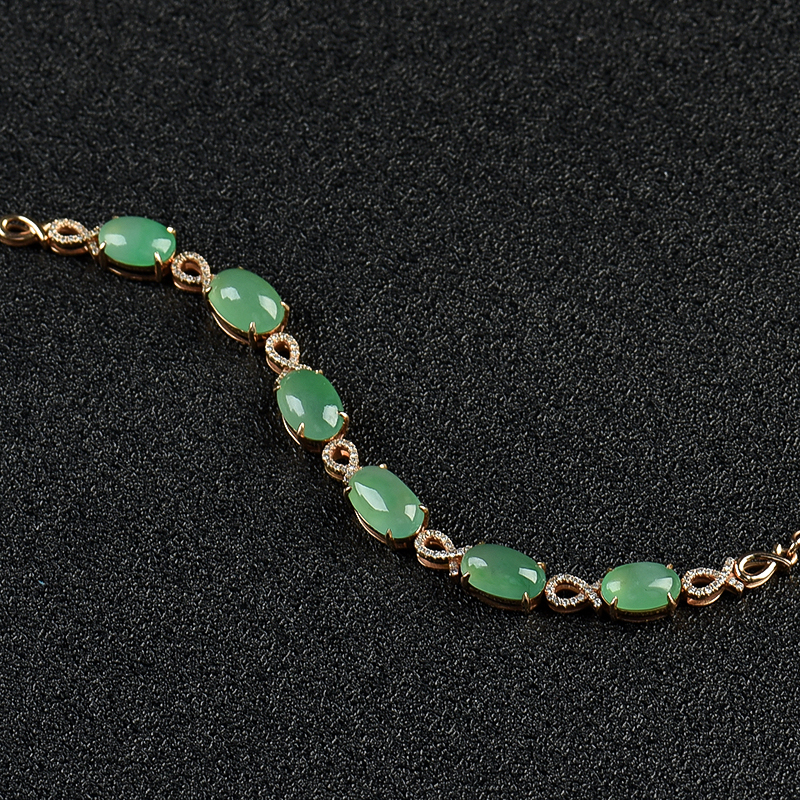 天然翡翠手链-红掌柜