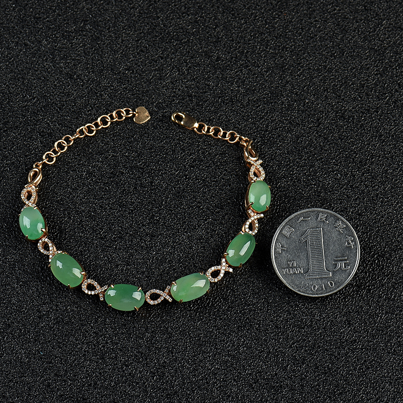 缅甸翡翠手链-红掌柜