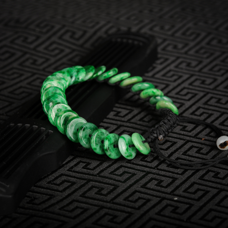 飘翠翡翠手链-红掌柜