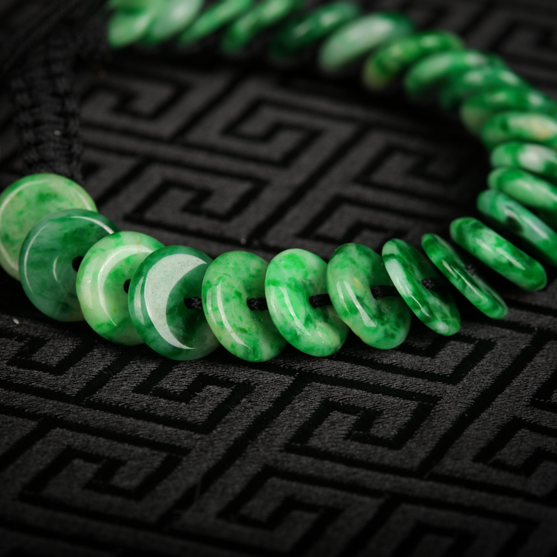 天然缅甸翡翠手链-红掌柜