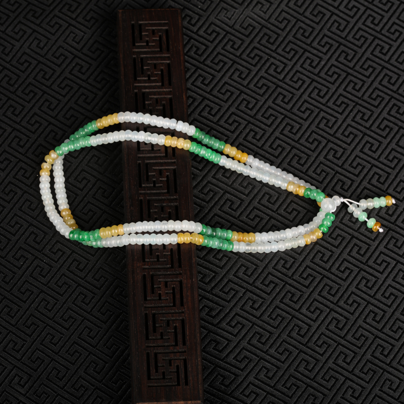 福禄寿翡翠多圈桶珠珠串-红掌柜