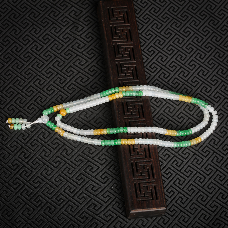 翡翠多圈桶珠珠串-红掌柜