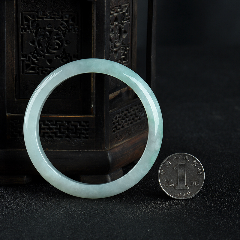 天然缅甸翡翠手镯-红掌柜