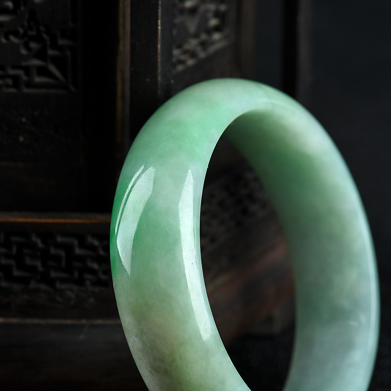 天然翡翠手镯-红掌柜