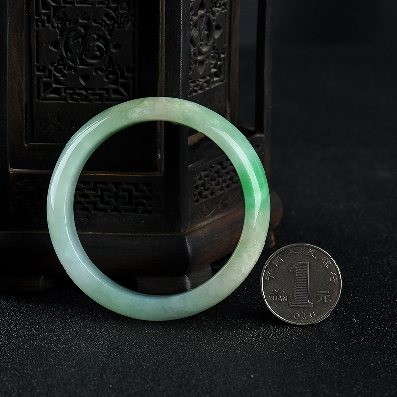 天然缅甸翡翠手镯-红掌柜