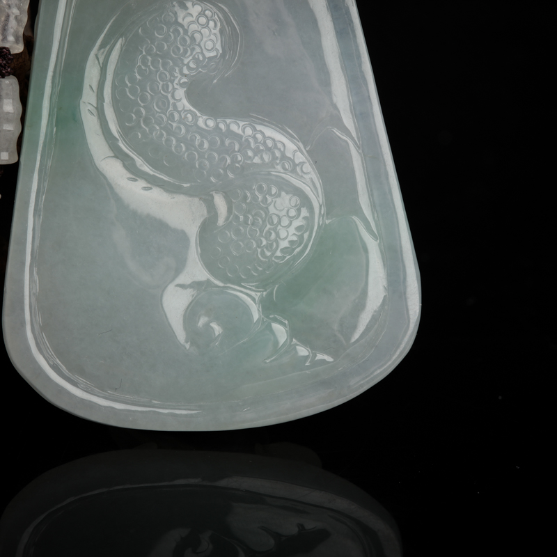 缅甸天然糯种翡翠-红掌柜