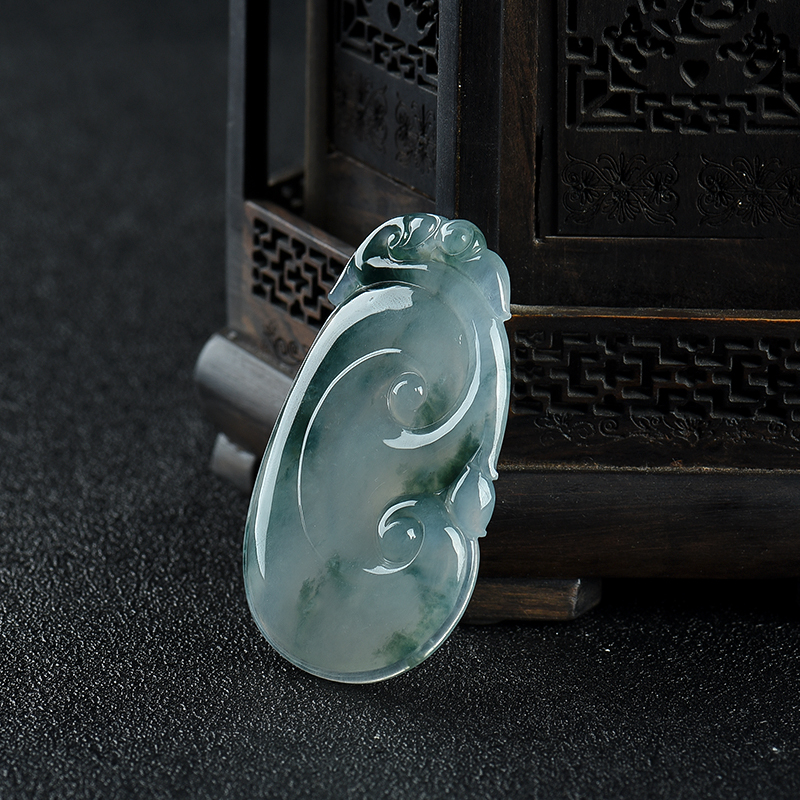 翡翠如意吊坠-红掌柜