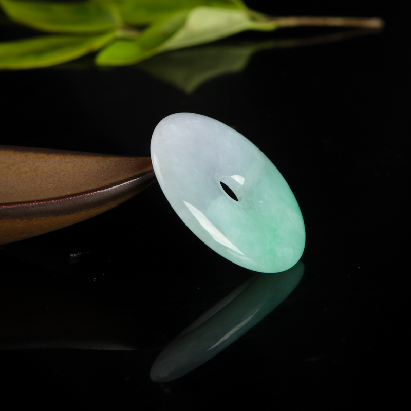 翡翠平安扣吊坠-红掌柜