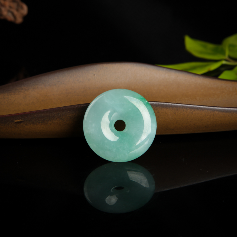 翡翠平安扣吊坠-红掌柜