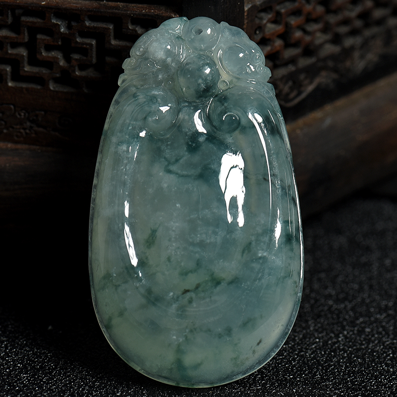 翡翠吊坠-红掌柜