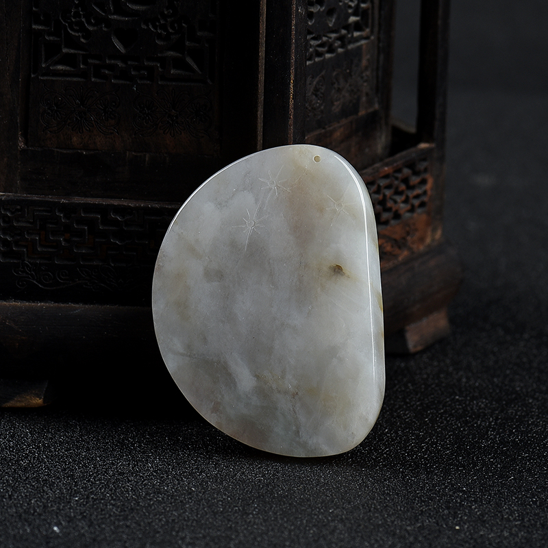 缅甸天然黄翡关羽吊坠-红掌柜