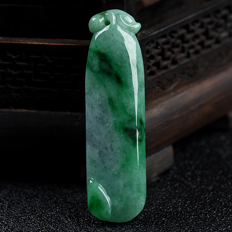 缅甸翡翠福瓜吊坠-红掌柜