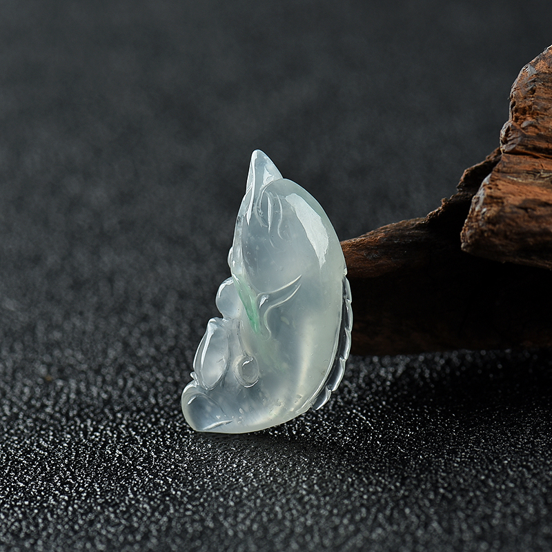 翡翠海豚吊坠-红掌柜