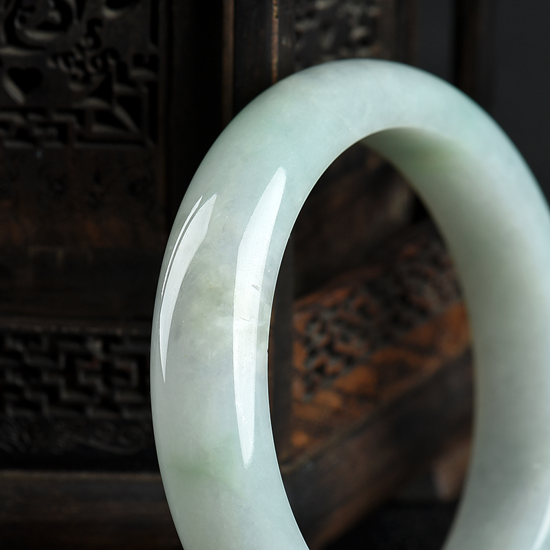 59mm缅甸天然翡翠手镯-红掌柜