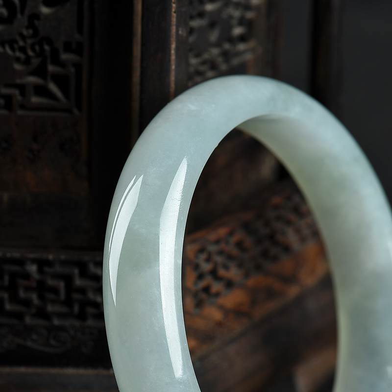 天然翡翠手镯-红掌柜