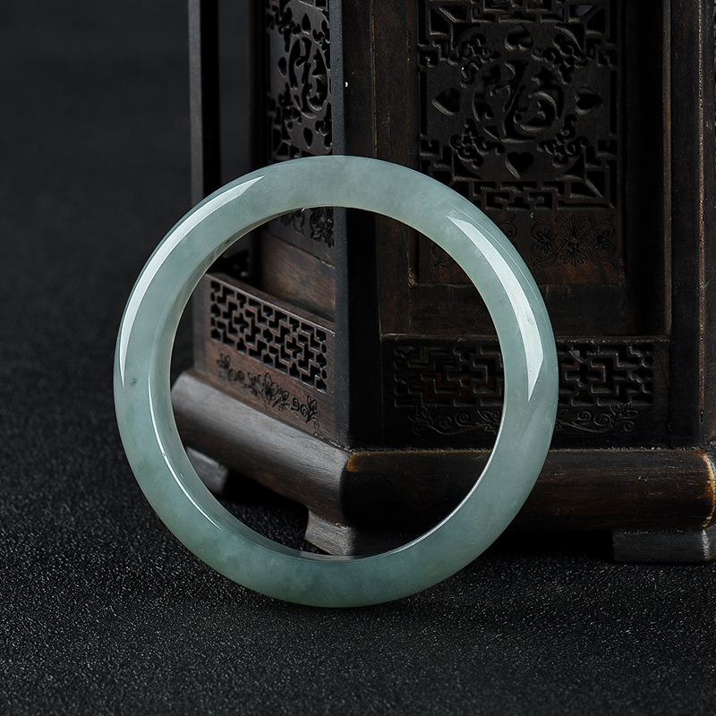 57.5mm豆种翡翠手镯-红掌柜